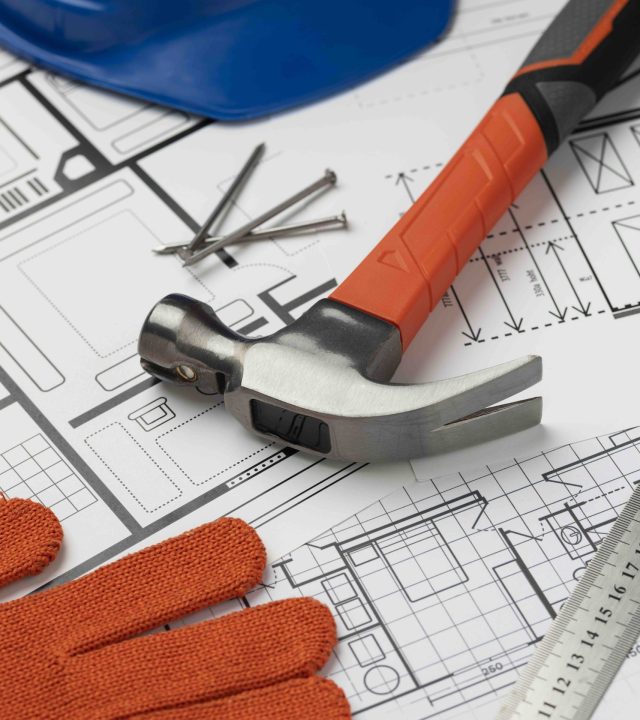 view-steel-hammer-with-other-construction-elements-tools